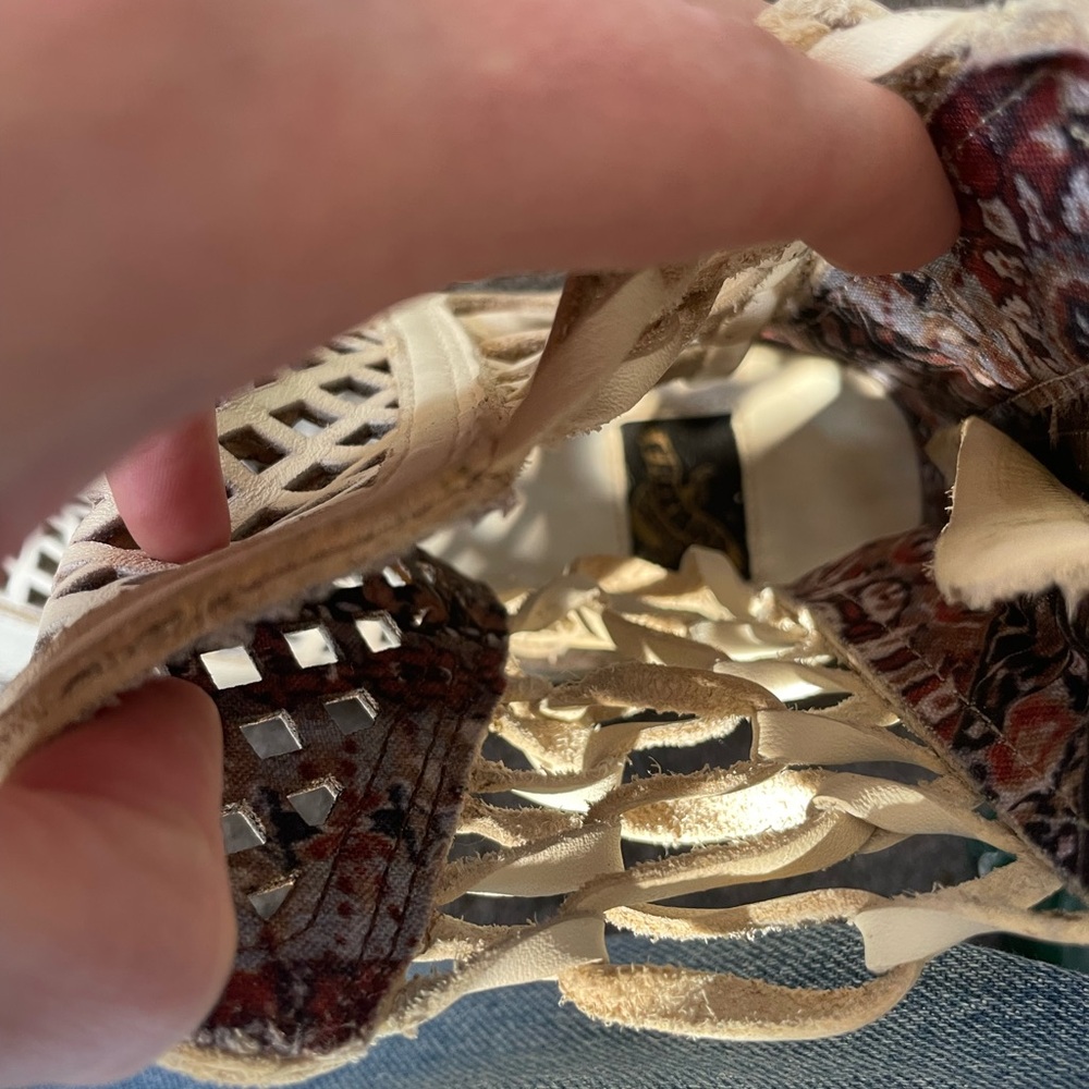 FREE BIRD Cream Ankle Boots - Picture 8 of 11
